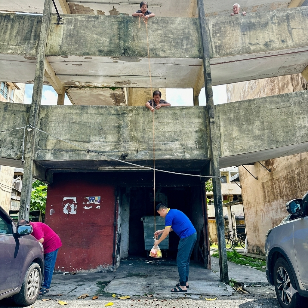 爱不因距离而断，绳牵两头，温饱一家。